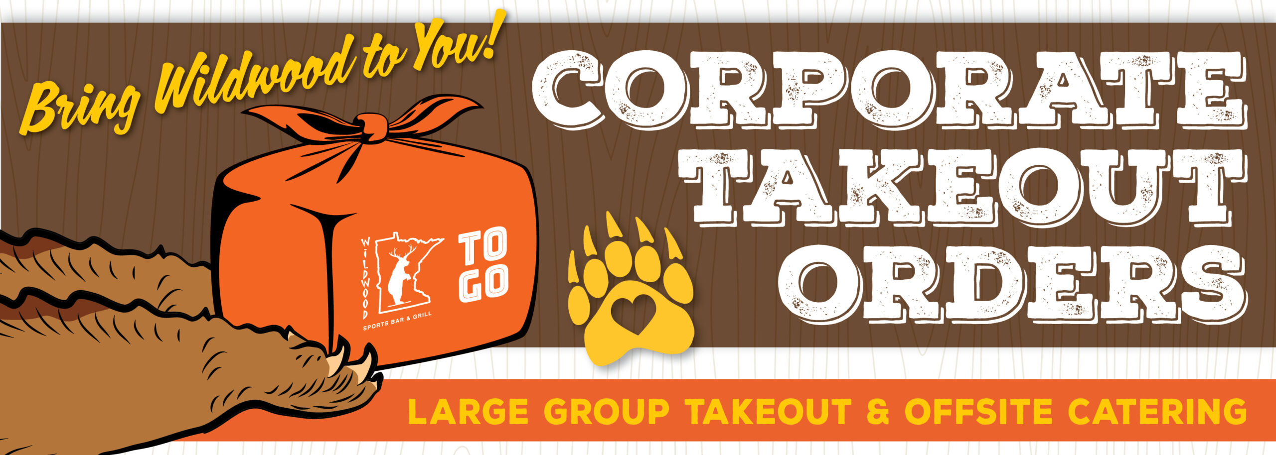 Corporate Take Out | Wildwood Sports Bar & Grill